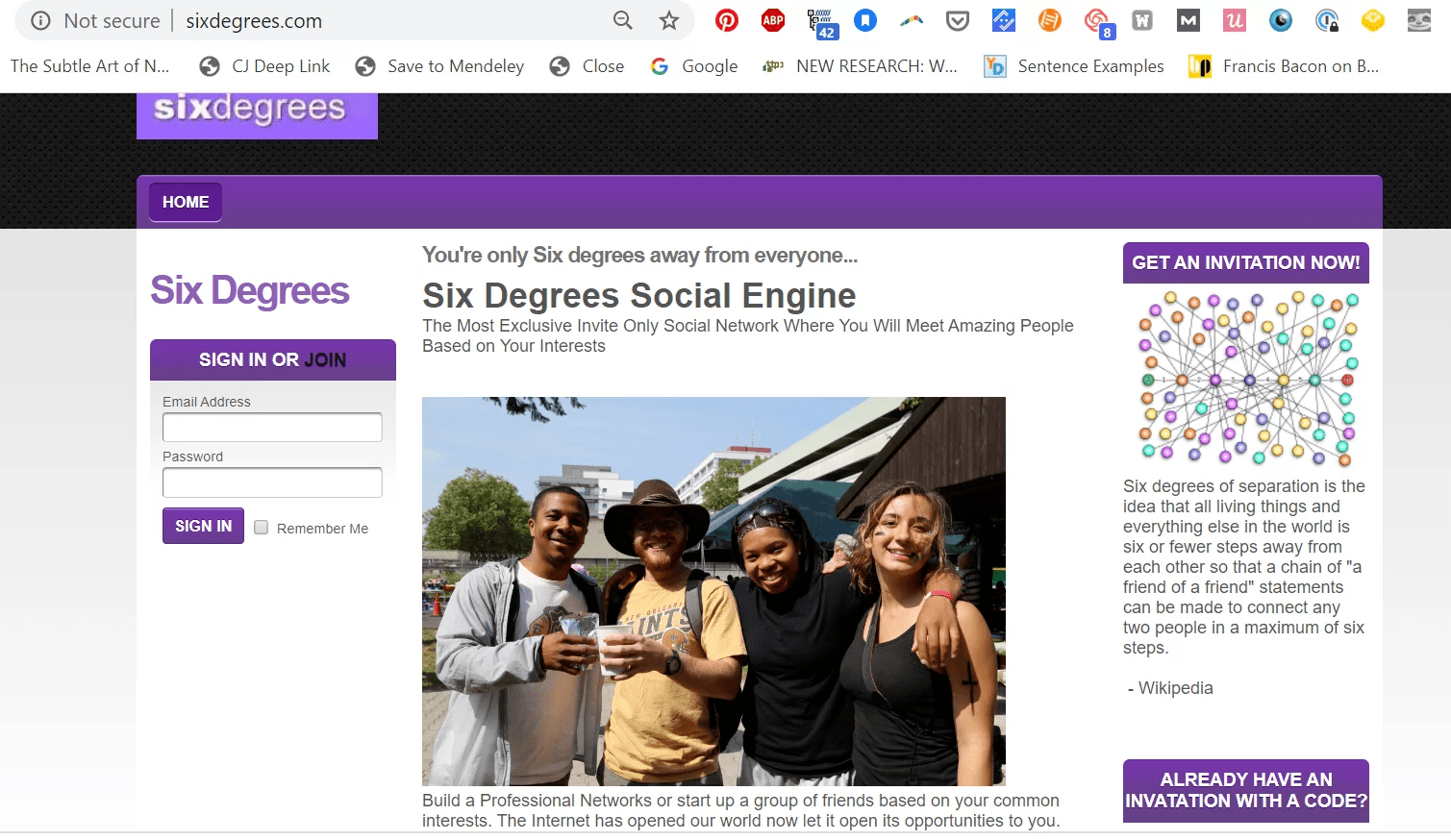 Six degrés de séparation