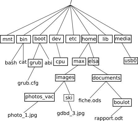 Arborescence Linux